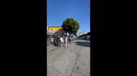 Local media line up at the Rob Reiner star on the historic Walk of Fame for the story of the week in Hollywood California