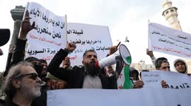 Syrians rally in Damascus against PKK/YPG presence in northeast