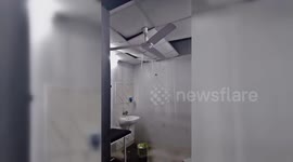 Heavy Rains Flood War-Damaged Al-Shifa Hospital in Gaza
