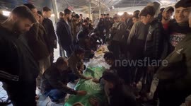 Four Palestinians killed in Israeli airstrike in Gaza laid to rest