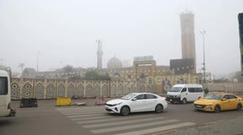 Dense fog disrupts daily life in Baghdad