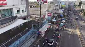 footage of Garbage pile in South Tangerang, Banten, Indonesia