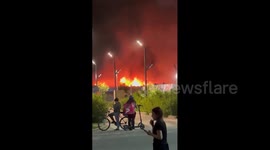 Argentina: Major Fire Erupts at Abandoned Railway Site in Buenos Aires