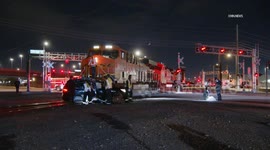 US, Phoenix: Phoenix Thomas Road Vehicle Struck By Train