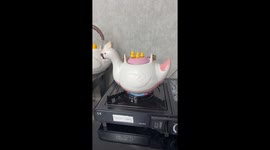 Duck-shaped pot quacks as water boils in Zhejiang, China