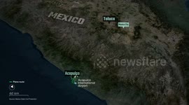 MOTION GRAPHIC - Seven dead after small plane crashes west of Mexico City