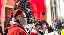 Christians light Christmas trees in Syria’s Latakia