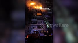 Russian drone hits Ukraine apartment building, wounding three (2)