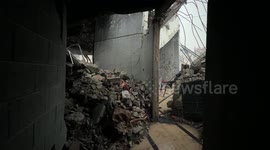 Displaced families in Gaza face new threat as storms collapse bomb-damaged homes