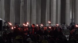 Vatican lights Christmas tree in St. Peter’s Square