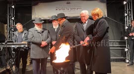 Germany: Hanukkah ceremony at Brandenburg Gate honors victims of Sydney attack