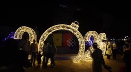 Festive light installations brighten Dakar ahead of New Year