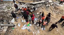 Search continues for bodies and remains under rubble in Gaza