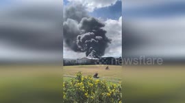 Mexico: Private Jet Crashes Near Toluca Airport, Killing Six As Smoke Towers Over City