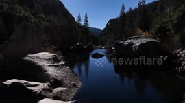 DRONE - Breathtaking landscape of Yosemite National Park