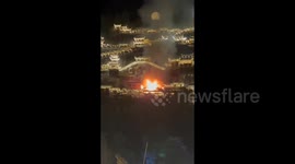 Fire rips through wooden structure at tourist hotspot in eastern China