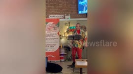 Man sings Christmas tunes for 42 hours straight to break world record