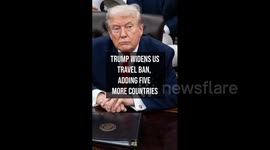 Trump Widens US Travel Ban, Adding Five More Countries