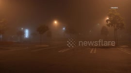 US, Los Angeles: Burbank Dense Fog