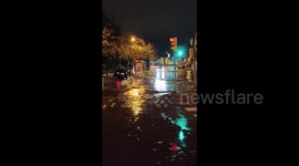 Spain: Heavy Rain Floods Streets In Barcelona