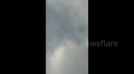 Syria: Flight of the International Coalition's aviation in the skies over the eastern countryside of Deir ez-Zor