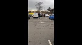 Car park from the M&S gas leak in Charlton