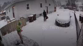 When You Jinx Yourself Shoveling a Snowy Driveway