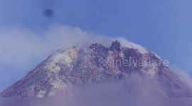 Philippines: Sudden Lava Rockfall Cascades From Mayon Volcano Summit