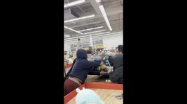 Multiple People Grab For Deeply Discounted Grill