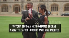 Victoria Beckham confirms new title after husband David was knighted