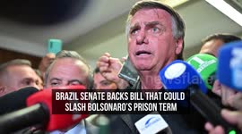 Brazil Senate Backs Bill That Could Slash Bolsonaro's Prison Term