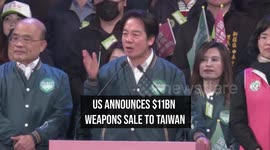 US Announces $11bn Weapons Sale To Taiwan