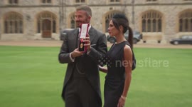 UNCAPTIONED: Victoria Beckham confirms new title after husband David was knighted