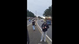 Convoy of ~200 Tractors Arrives at Glisy Roundabout in Protest Against EU-Mercosur Deal