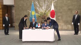Kazakhstan President and Japan PM sign joint declaration in Tokyo