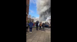 Warehouse Fire in  Southall, West London