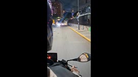 Mustang Decked Out With Christmas Lights