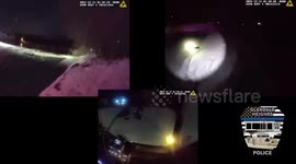 Officers Rescue Three After Car Submerges in Icy Pond