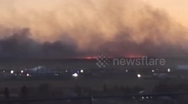US: Massive Smoke Plume Marks Winchester Fire Near Cheyenne