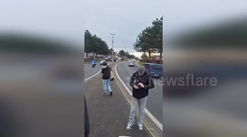 France: Angry Farmers Lead Tractor Convoy Protest In Northern France