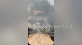 Cambodian forces fire BM-21 rockets into fields in Thailand