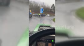 France: Tractor Blockade Disrupts Traffic in Macron’s Hometown