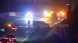 US, Los Angeles: East Los Angeles Possible Head-On Crash Leaves 1 Trapped