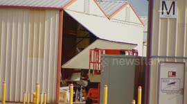 US, Los Angeles: Van Nuys Stolen Plane Crashes Into Airport Hanger