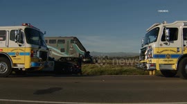 US, Los Angeles: Camarillo Fatal Train Vs Truck
