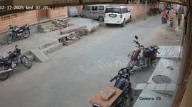 Group of dogs attacked two pedestrians in India; Horrible incident captured on CCTV