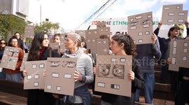 Israeli activists protest Palestinian evictions in East Jerusalem’s Silwan