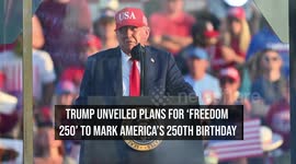 Trump Unveiled Plans for 'Freedom 250' to Mark America's 250th Birthday