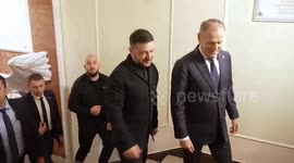 Ukrainian President Zelenskyy meets Polish premier in Warsaw