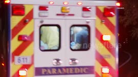 US, Los Angeles: Ojai Fatal Vehicle Over The Side Crash With Sound On Tape